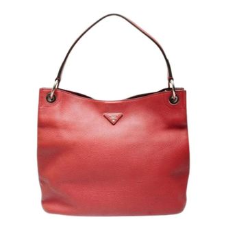 Prada Pre-owned Shoulder Bags, female, Red, Size: ONE SIZE Pre-owned Vintage Shoulder Bag