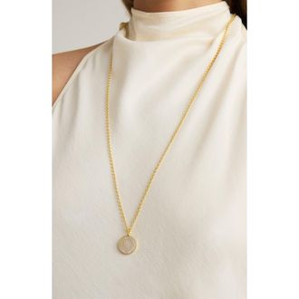 Dean Davidson Mirabeaux Pav&eacute; Long Pendant Necklace in White Cz Gold at Nordstrom