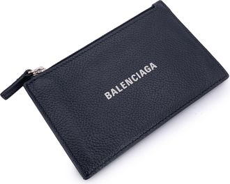 Balenciaga Pre-owned Womens Leather Wallet - Black - One Size