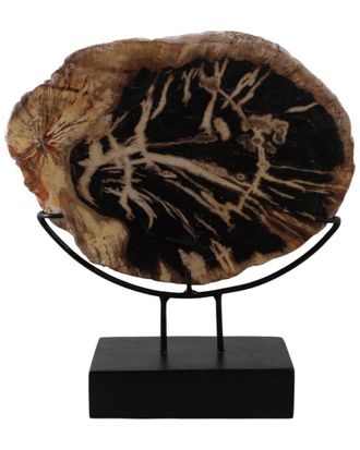 Sagebrook Home 17X14in Petrified Wood Disc On Stand