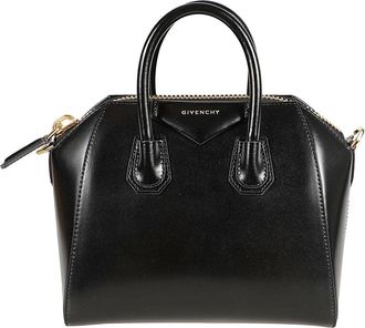 Givenchy Zwarte Patentleren Top-Handle Tote Tas - Dames - Handtassen - Zwart - ONE Size - Leer - Tassen