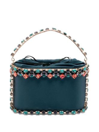 Rosantica Holli Buganville tote bag - women - Brass/Crystal/Satin - OS - Grey