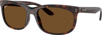 Ray-Ban BALORETTE Polarized Brown Square Unisex Sunglasses RB2389F 902/57 60