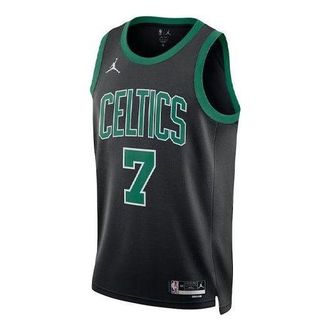 Nike Jordan Air Jordan Brand Jaylen Boston Celtics Swingman Jersey Black Green DO9519-011