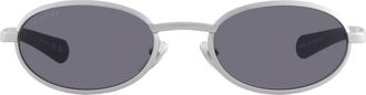Gucci Grey Oval Mens Sunglasses GG1942S 002 53