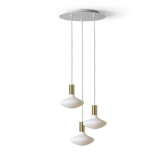 Daylight Italia Kit l&aacute;mpara colgante con 3 portal&aacute;mparas E27 blanco