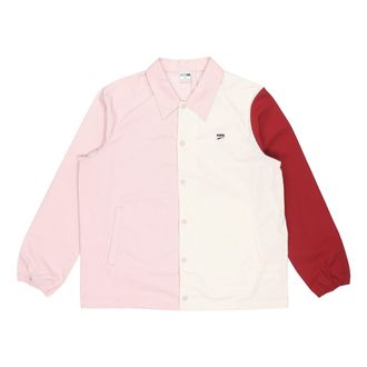 Puma Embroidered Small Label Contrasting Colors Sports Woven Logo Jacket Pink 532172-36