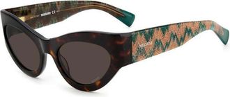 Missoni Zonnebril - Dames - Zonnebrillen - Bruin - 55 MM - Accessoires
