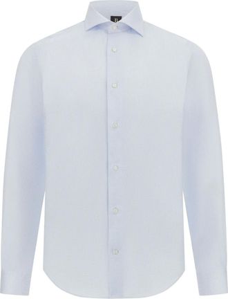 Boggi Milano checked cotton shirt - Blue