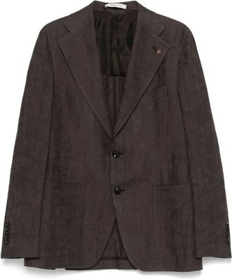 Tagliatore Jassen, Heren, Bruin, M, Wol, Blazer