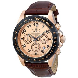 Invicta Speedway Chronograph Date Rose Dial Mens Watch 10711