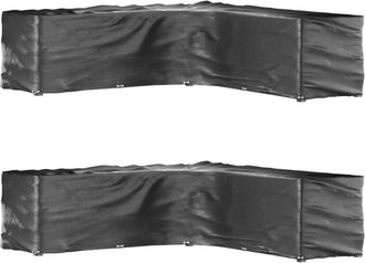 vidaXL Vidaxl - Fundas Muebles Jard&iacute;n Forma De L 2 Uds 20 Ojales 300x300x90 Cm