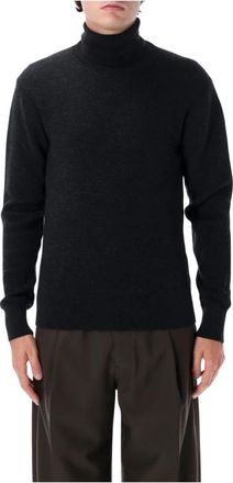 Christophe Lemaire Turtleneck Mouline - Heren - Coltruien - Zwart - L - Wol - Truien & Vesten