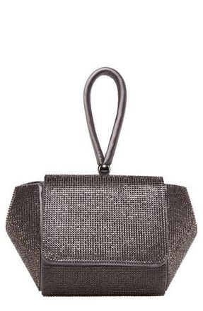 Lady Couture Architectural Rhinestone Evening Bag in Pewter at Nordstrom Rack