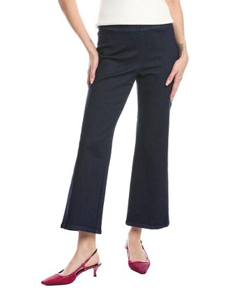 Anne Klein Petite High-Rise Wide Leg Jean