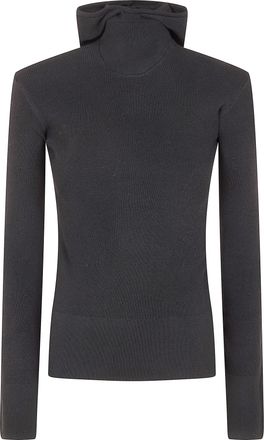 Fear of God WomenS Long Sleeve Hooded Rib Top