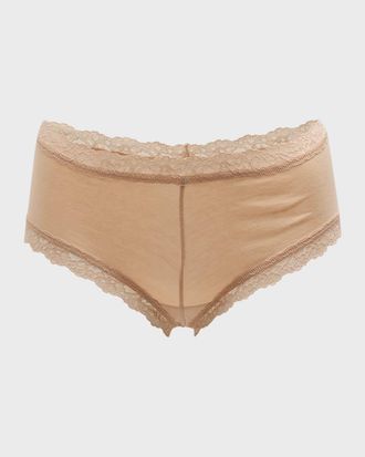 Hanky Panky Low-Rise Organic Cotton Boyshorts