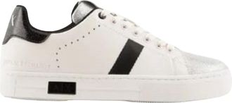 A|X Armani Exchange Schoenen, Dames, Wit, 37 EU, Leer, Xdx 113 Sneakers