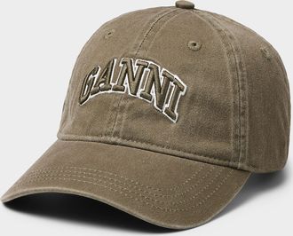 Ganni Mens Embroidered logo cap