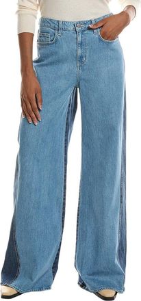 L'agence LAgence Beau High-Rise Wide Leg Contrast