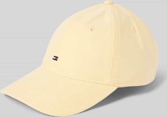 Tommy Hilfiger Basecap aus reiner Baumwolle in Hellgelb Melange, Größe 1