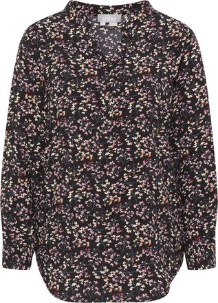 Usha overhemdblouse Dames Zwart Veelkleurig