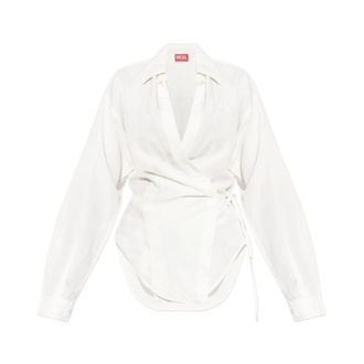 Diesel Shirts, female, White, Size: XS Shirt