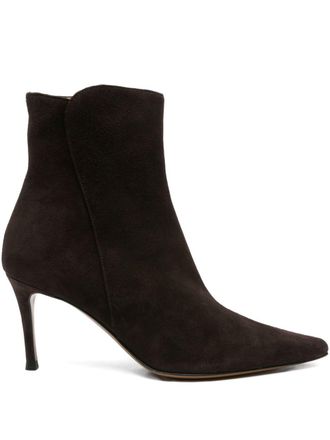 Roberto Festa Milano Pointed Toe Ankle Boots With Mid-Height Stiletto Heel