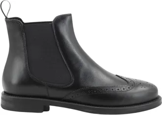 Frau Chelsea Boots - Dames - Chelseaboots - Zwart - 37 EU - Leer - Schoenen