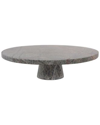 Sagebrook Home 12X4in Forest Marble Cake Stand