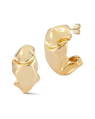 Chloe and Madison Chloe And Madison Jewelry Plated Statement Hoops