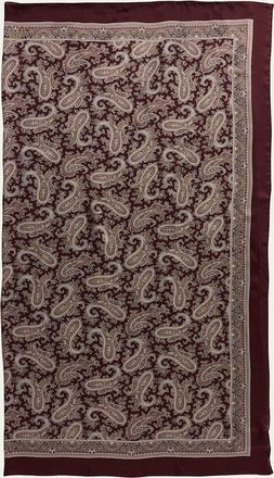 Saint Laurent Paisley Silk Charmeuse Scarf