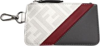 Fendi Pre-owned Accessories, male, Multicolor, Size: ONE SIZE Pre-owned Zucca Card Coin Case