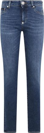 Philipp Plein Super Stretch Jeggings Basic - Dames - Skinny Jeans - Blauw - W30 - Katoen - Jeans