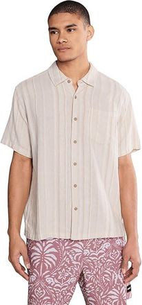 Hurley Oceanside Short Sleeve Mens T Shirt Bone : 2XL, Linen/Rayon