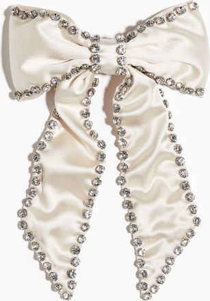 H&M Haarspange mit verzierter Satinschleife - White