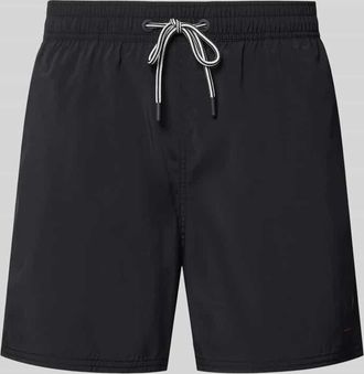 Bogner Straight Fit Badeshorts mit Tunnelzug in Black, Gr&ouml;&szlig;e 48
