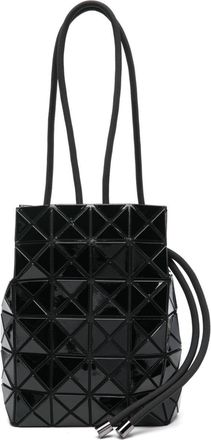 Bao Bao Issey Miyake Wring geometric-panelled bucket bag - women - Polyester/PVC/Nylon - OS - Black