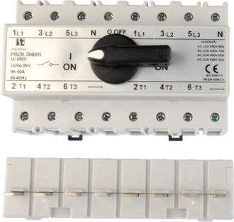 OEM Interruptor De Red/generador 80a 3p+n (polo N Sin Conmutar) Przk-3080nw02