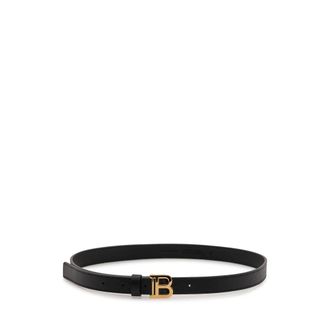Balmain Belts, unisex, Black, Size: 3XL Logo Buckle Belt