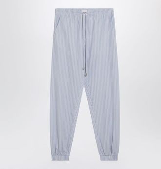 The Attico Light Blue/White Striped Trousers