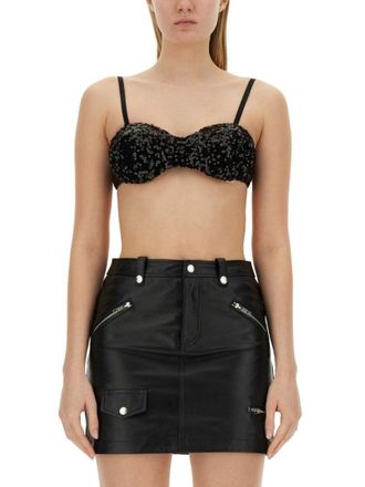 Moschino Sequined Cropped Top