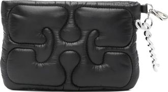 Ganni Portafoglio trapuntato - Nero