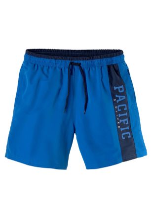 s.Oliver Badeshorts S.OLIVER, Herren, Gr. XL (54/56), N-Gr, blau, Polyester, unifarben mit Farbeinsatz, Badehosen Badeshorts, in verschiedenen Unifarben