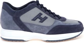 Hogan Interactive Allacciato H3D - Heren - Sneakers - Blauw - 43 1/2 EU - Leer - Schoenen