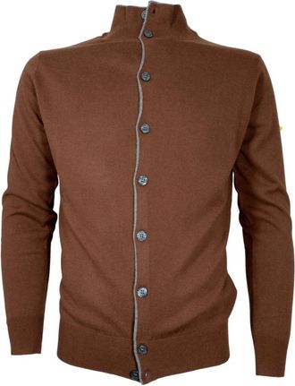 Cashmere Company Luxe Bruine Cashmere Vest - Heren - Vesten - Bruin - 3XL - Wol - Truien & Vesten