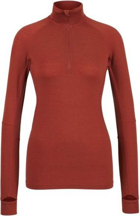 Stoic MerinoMesh150 SadjemSt. L/S Half Zip Merinounterw&auml;sche f&uuml;r Damen | rot