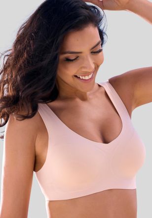 Nuance Bralette-BH NUANCE, Damen, Gr. XL (48/50), N-Gr, braun (toffee), Microtouch, Obermaterial: 82% Polyamid, 18% Elasthan, Basic, BHs Bralette-BH, SEAMLES