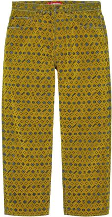 SUPREME Jeans effetto vellutato - Giallo