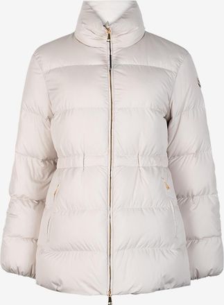 Moncler Halblanges Steppjacke aus Funktionsstoff mit Stehkragen Brossette